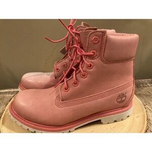 Timberland Women's Boots‎ SZ -7 Pink A1AQK Waterproof NEW